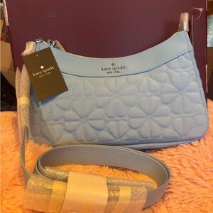 Kate Spade Light Blue Quilted Purse